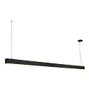 LED Pendel GLENOS, 200cm, UGR, 103W 3000K, matt sort