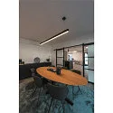 SLV LED Pendel GLENOS, 200cm, UGR, 103W 3000K, matt sort