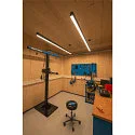 SLV LED Pendel GLENOS, 200cm, UGR, 103W 4000K, matt sort