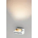 SLV LED Væglampe MERADO FLOOD WL, TRIAC dæmpbar, roteres og drejes, 40W 115°, 3000K 3000lm, hvid