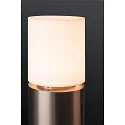 SLV Pollardlys ROX ACRYL E27, IP44, højde 90cm, rustfrit stål 304