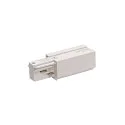 EUTRAC Feed-In for 3-Phase High voltage Track Earth left, white