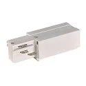 Feed-In for 3-Phase High voltage Track Earth right, white