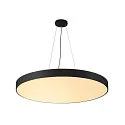 SLV LED Væg-/Loftlampe MEDO 90 CW CORONA, 78W, 105°, 3000/4000K, 10100/125lm, TRIAC, sort