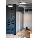 SLV LED Væg-/Loftlampe MEDO 90 CW CORONA, 78W, 105°, 3000/4000K, 10100/125lm, TRIAC, sort