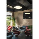 SLV LED Wall and Ceiling luminaire MEDO 90 CW CORONA DALI, Ø 90cm, 78W 3000/4000K 105°, gray