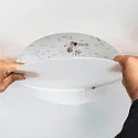 SLV LED Loft-/Indbygningslampe MEDO 30 EL, rammeløs version, Ø 29cm, 14W 3000/4000K 105°, hvid