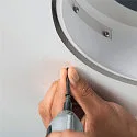 SLV LED Loft-/Indbygningslampe MEDO 30 EL, rammeløs version, Ø 29cm, 14W 3000/4000K 105°, hvid