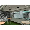 SLV LED Loftlampe LED PÅBYGNINGSSPOT 1800lm, rund, 48 LED, 3000K, sort