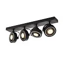 Væg- og Loftlampe KALU CW, Quad, QPAR111, 4x max. 75W, sort
