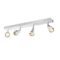 Væg- og Loftlampe PURI CW, Quad, 4x GU10 QPAR51, med dekorative ringe, hvid