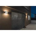 SLV LED Udendørs Væglampe BOX-L, IP44 IK05, 19W 3000K 480lm, direkte/indirekte, antracit