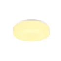 SLV LED Udendørs Væg- og Loftlampe LIPSY 30 Drum, IP44, 3000/4000K, Ø 30cm, 15W, hvid