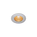 SLV LED Udendørs Indbygningsdownlight PATTA-I rund, IP65 IK02, 7.3W 1800-3000K 440lm, Dim to Warm, Alu børstet