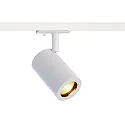 1-faset-Sporlampe ENOLA B TRACK SPOT, GU10 QPAR51, IP20, roterbar + drejelig, hvid