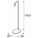 SLV Standerlampe FITU FL, E27, blødt guld