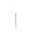 SLV Pendel FITU PD, E27, længde 40cm, pendul 250cm, åben kabelende, hvid