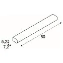 SLV Premium LED Wall luminaire MARYLIN, IP44, chrome / white, 120°, length 60cm, 15W 3000K 1000lm