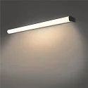 SLV Premium LED Væglampe MARYLIN, IP44, chrom / hvid, 120°, længde 90cm, 21W 3000K 1400lm