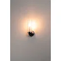 SLV Væglampe WL 105 Lampe til bad/Spejllampe, dobbelt glas, 1x E14, IP44, chrom