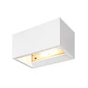 SLV Væglampe PLASTRA QT-DE12 WL Gipslampe, R7s 118mm, hvid