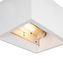 SLV Væglampe PLASTRA QT-DE12 WL Gipslampe, R7s 118mm, hvid