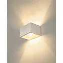 SLV Væglampe PLASTRA QT-DE12 WL Gipslampe, R7s 118mm, hvid