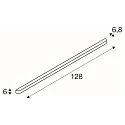 SLV LED Væglampe ARLINA 130 WL Lampe til bad/Spejllampe, 28W, 3000K, 2400lm, IP20, aluminium