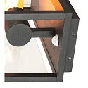 SLV Udendørs Væglampe QUADRULO SENSOR WL, E27, antracit, med IR-sensor