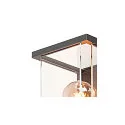 SLV Udendørs Væglampe QUADRULO WL, E27, antracit