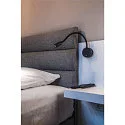 SLV Premium LED Displaylampe DIO FLEX PLATE, med flex arm og switch, 1.9W 45°, 4000K 70lm, sort