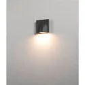 SLV LED Udendørs Væglampe VILUA I WL, IP54, 16W 3000K 405lm 100°, antracit