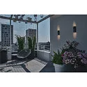 SLV LED Udendørs Væglampe VILUA UP/DOWN, IP54, 16W 3000K 810lm 2x100°, antracit
