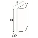 SLV LED Udendørs Væglampe VILUA UP/DOWN, IP54, 16W 3000K 810lm 2x100°, antracit