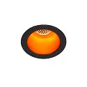 SLV LED Ceiling recessed luminaire HORN MAGNA, 7.7W 3000K,, 400lm 25°, black / gold