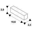 SLV DALI controllable Mini Connector for S-TRACK, white