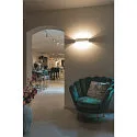 SLV LED Væglampe LOGS IN L, 17W, 3000K, 1100lm, TRIAC dæmpbar, sølv/hvid