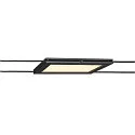 LED Wirelampe PLYTTA rectangular til TENSEO 12 Volt wiresystem, 9W, 2700K, 580lm, sort