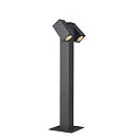 Udendørslampe THEO PATHLIGHT DOUBLE QPAR51 Standerlampe, GU10, IP44, antracit