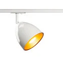 1-Faset Downlight PARA CONE 14 QPAR51, GU10, inkl. 1-Faset-Adapter, hvid/guld
