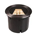 LED Gulvindbygningslampe DASAR® 270 LED Udendørslampe, rund, asymmetrisk lysstråle, 30W, IP65/IP67, sort, rustfrit stål
