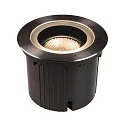 SLV LED Gulvindbygningslampe DASAR® 270 LED Udendørslampe, rund, symmetrisk lysstråle, 30W, IP65/IP67, sort, rustfrit stål
