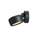 SLV LED Udendørsspot ESKINA SPOT SENSOR LED Væg-/Loftlampe, 14,5W, 95°, 3000/4000K, 1000lm, IP54, dæmpbar, antracit