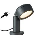 LED Udendørsspot ESKINA 30 POLE LED Standerlampe, 14,5W, 95°, 3000/4000K, 1000lm, IP65, dæmpbar, antracit