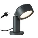SLV LED Udendørsspot ESKINA 30 POLE LED Standerlampe, 14,5W, 95°, 3000/4000K, 1000lm, IP65, dæmpbar, antracit