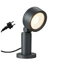 SLV LED Udendørsspot ESKINA 30 POLE LED Standerlampe, 14,5W, 95°, 3000/4000K, 1000lm, IP65, dæmpbar, antracit
