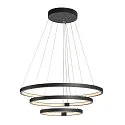 SLV LED Pendant luminaire ONE TRIO DALI LED, 65W, 3000/4000K, 3900/4200lm, black