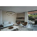 SLV LED Pendant luminaire ONE TRIO DALI LED, 65W, 3000/4000K, 3900/4200lm, black