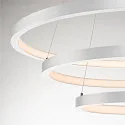 SLV LED Pendant luminaire ONE TRIO DALI LED, 65W, 3000/4000K, 3900/4200lm, white
