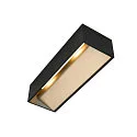SLV LED Væglampe LOGS IN L LED, 19W, Dim-To-Varm, 19W, 2000-3000K, 1100lm, sort/guld